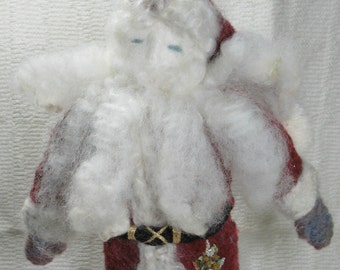 E1123 OOAK Handmade Felt Santa