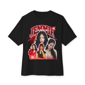 BLACKPINK ジェニ Ruby ブラック Tシャツ　M BLACKPINK ジェニ Ruby ブラック Tシャツ M Jennie Tシャツ M