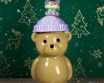 Figura coleccionable Bearista impresa en 3D: regalo personalizado para amantes del café