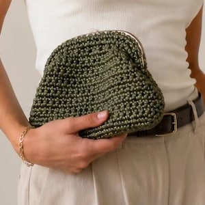 English Language/Crochet Clutch Pattern PDF | English Crochet Pattern | Easy Frame Purse Tutorial | Instant Download