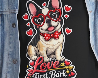 French Bulldog Valentine Shirt – Love at First Bark