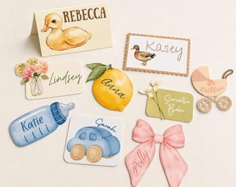 Personalized Place Cards | Baby Shower | Custom Bridal Shower