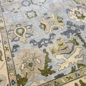 Antique Oushak Carpet 8x10 9x12 10x14 Unique Turkish Rug Handmade Wool Area Rug Contemporary Hand-knotted Rug Made to Order designer rugs