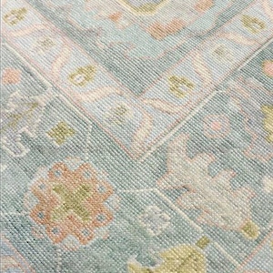 Antique Oushak Carpet 8x10 9x12 10x14 Unique Turkish Rug Handmade Wool Area Rug Contemporary Hand-knotted Rug Made to Order designer rugs