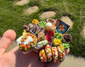 Mexican Fridge Magnets, Miniature Mexican Grocery, Mexican