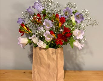 3D Printed Paper Bag Vase: Trompe-l'œil Home Decor