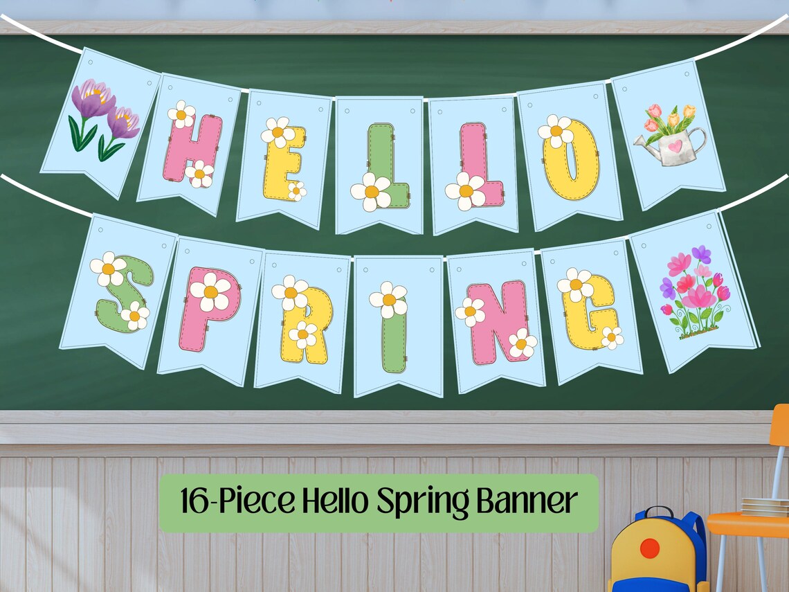 Spring Hot Air Balloon Bulletin Board Kit | Classroom Decor (PDF) - Etsy