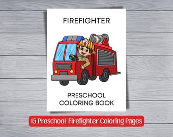 Firefighter Coloring Pages | Printable Bundle | Instant Download