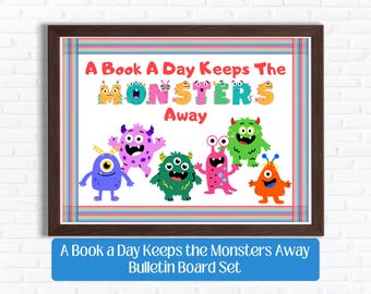 Monster Classroom Bulletin Board Kit | Reading Decor (Digital Download)