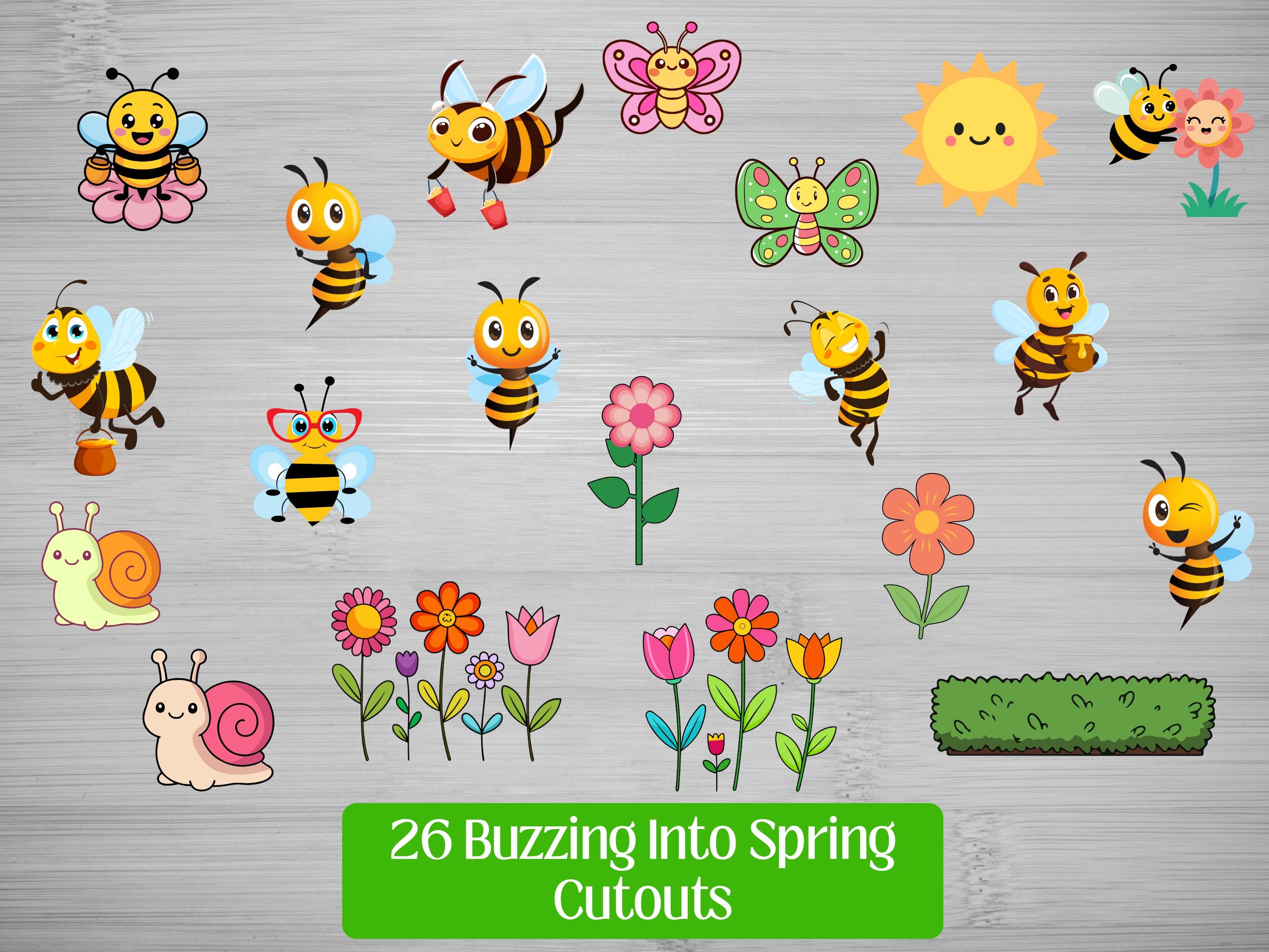 Buzzing Into Spring Bulletin Board | Bee Theme Classroom Decor ...