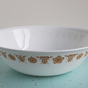 Vegetable Bowl Corelle Butterfly Gold | Vintage Pyrex Coordinates | 70s Modern