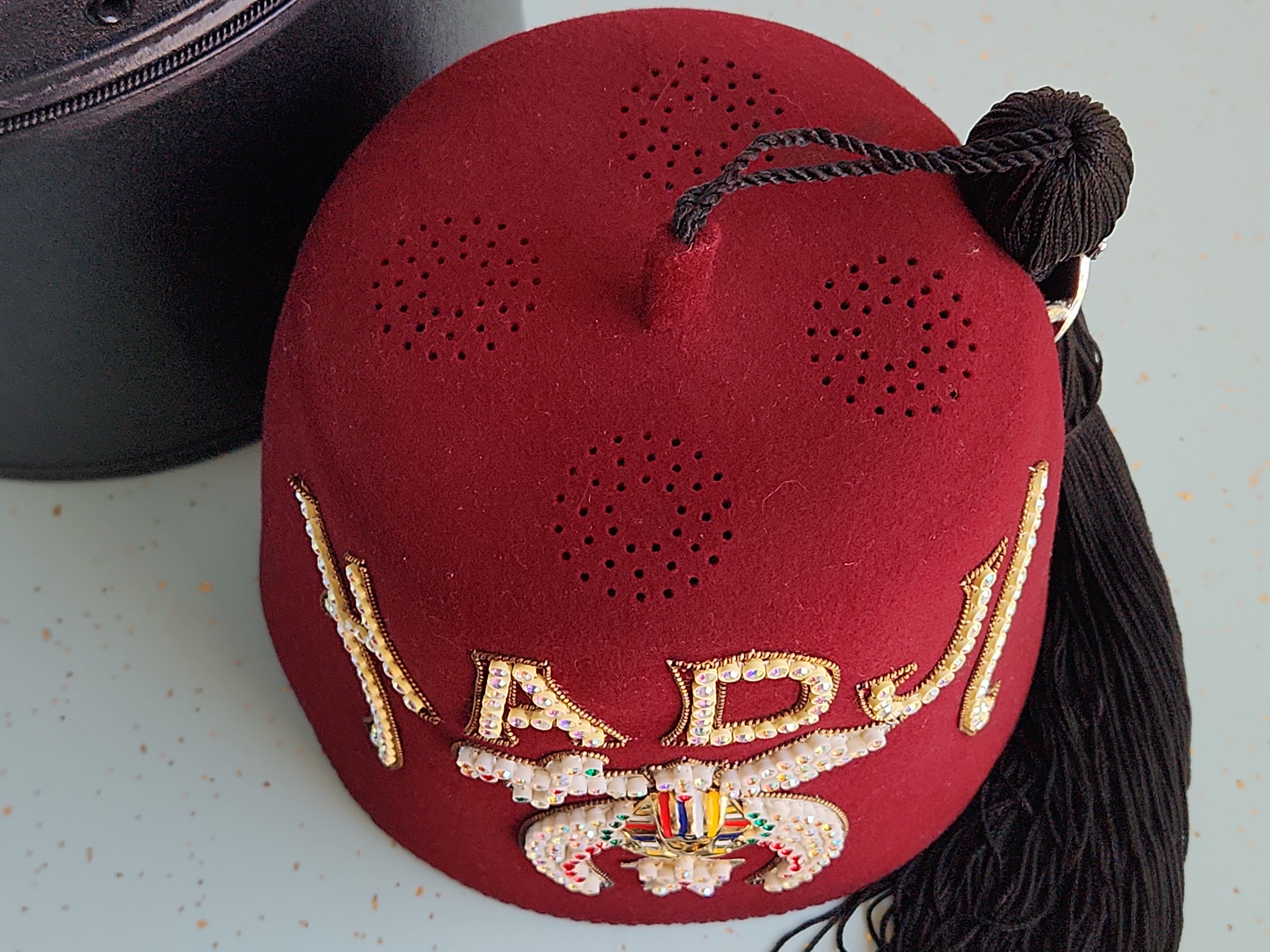 Shriner's Hadji Fez Hat | With Tassel & Case - Etsy