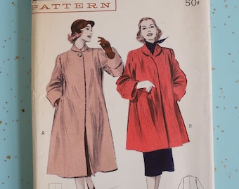 Butterick 6288 Size 14 Bust 32 Swing Coat 1950s Sewing Pattern