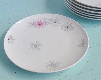 Thomas Germany Starburst 6" Side Plate | MCM Dishes | Vintage Kitchen