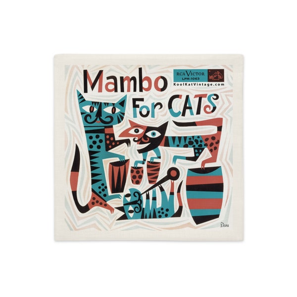 Mambo for Cats Throw Pillow Cover