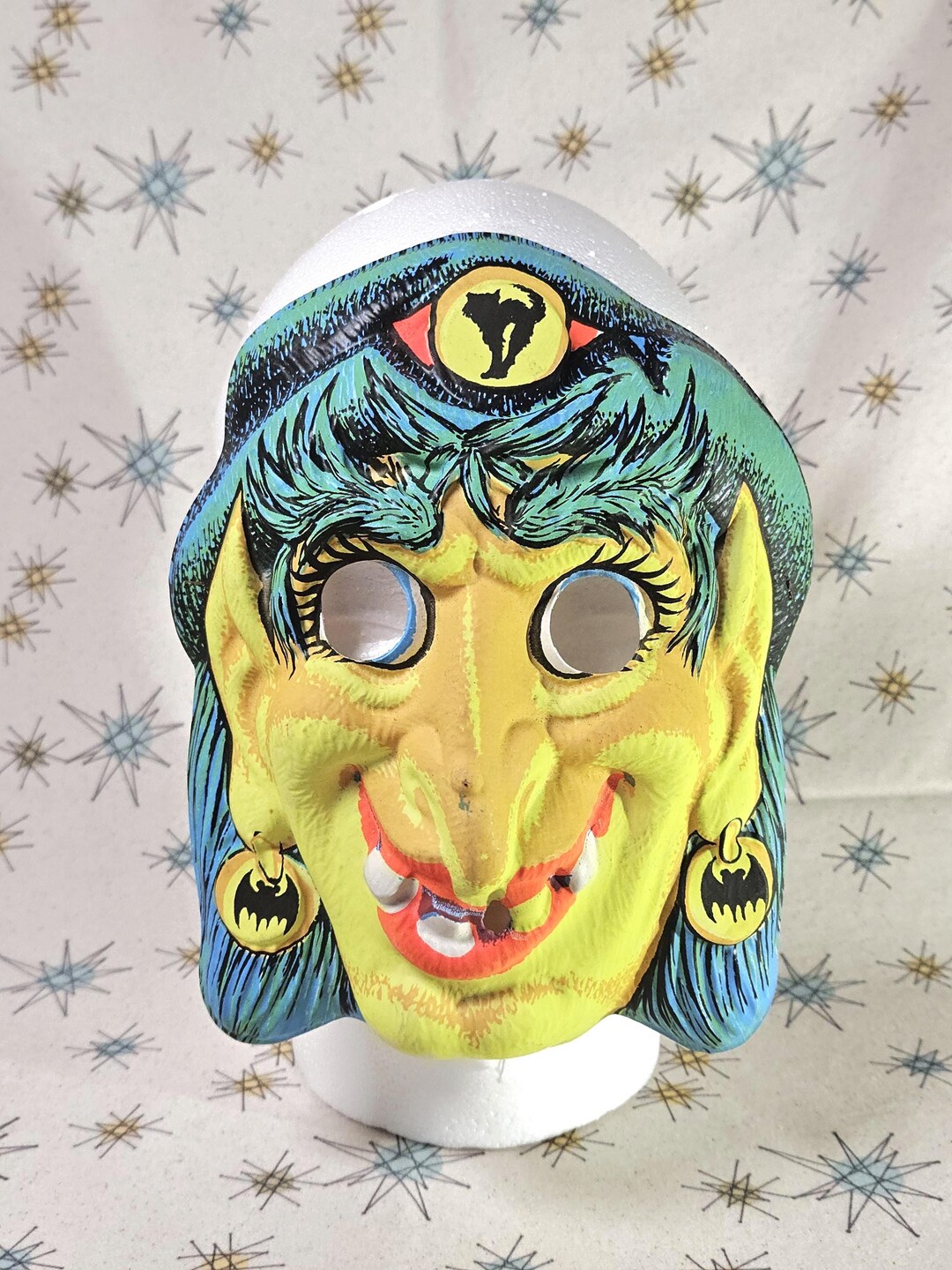 1960s Witch Halloween Mask | New Old Stock (NOS) - Etsy