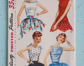 Simplicity 1201 Size 15 Bust 33 Misses/Juniors Blouse 1950s Sewing Pattern