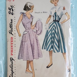 Simplicity 3562 Size 12 Bust 30" Dress Sewing Pattern