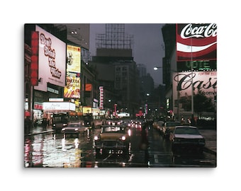 Times Square, New York City, cirka 1969 | Retro canvasfotografi