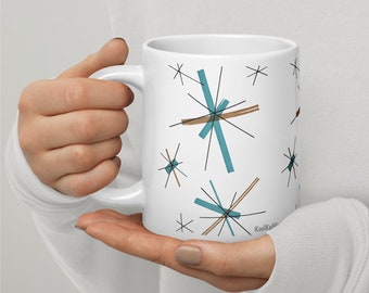 Salem North Star 20 oz Mug | Atomic Starburst | Mid Century Modern
