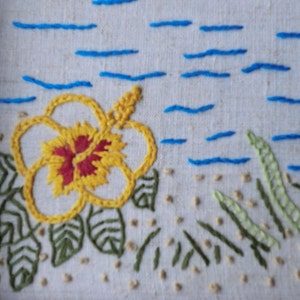 Island Daze creative crewel embroidery pattern image 3