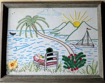 Island Daze creative crewel embroidery pattern