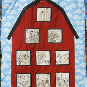 Goats and Girl Pattern 3 from BABY BARN BLANKET image 3
