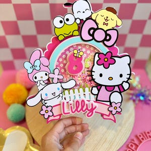 Hello Kitty and Friends Cake Topper Shaker- Hello Kitty and Friends Party- Hello Kitty and Friends Birthday