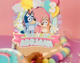 Bluey Cake Topper- Bluey Party- Bluey Birthday