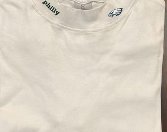 Sudadera vintage de cuello alto Philly para hombre / Cuello alto inspirado en los Eagles / Estilo Go Birds / 100 % algodón / Suave con la piel
