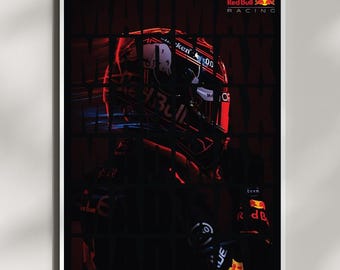 Max Verstappen Red Bull Racing F1 Poster: Limitierter Druck