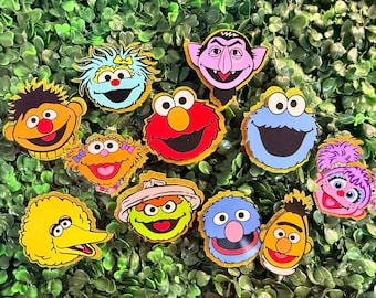 Red monster and friends cupcake toppers