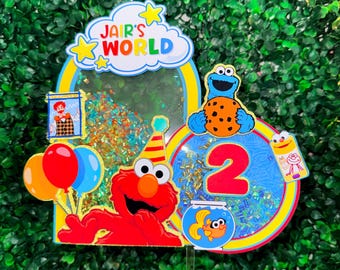 Red Monster Cake topper