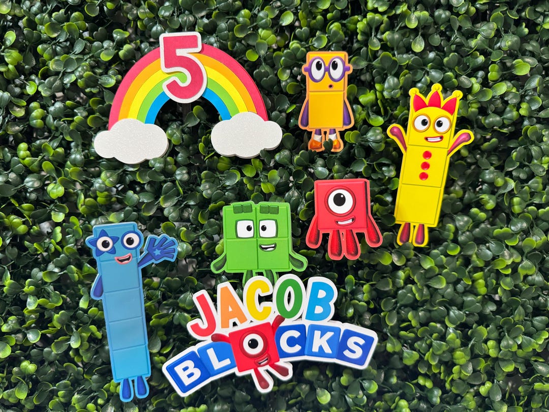 Number Blocks Topper Set - Etsy