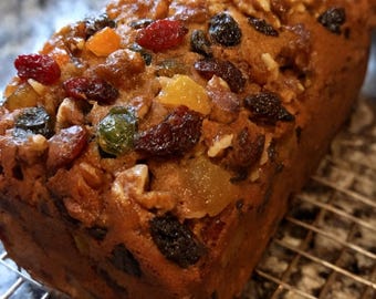 Christmas Fruit Cake Recipe Soft Moist and Easy Holiday Dessert Organic (Digital Downloads)