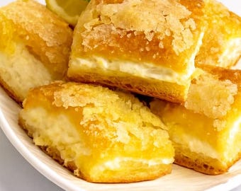 Recette de barres de fromage à la crème au citron Dessert au citron (Modèle PDF)