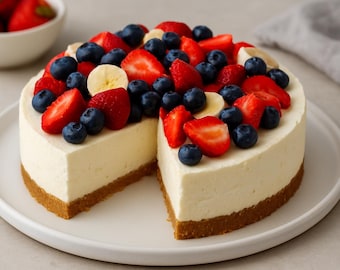 Classic Cream Cheese Cheesecake Recipe: Easy No-Bake Dessert (PDF pattern)