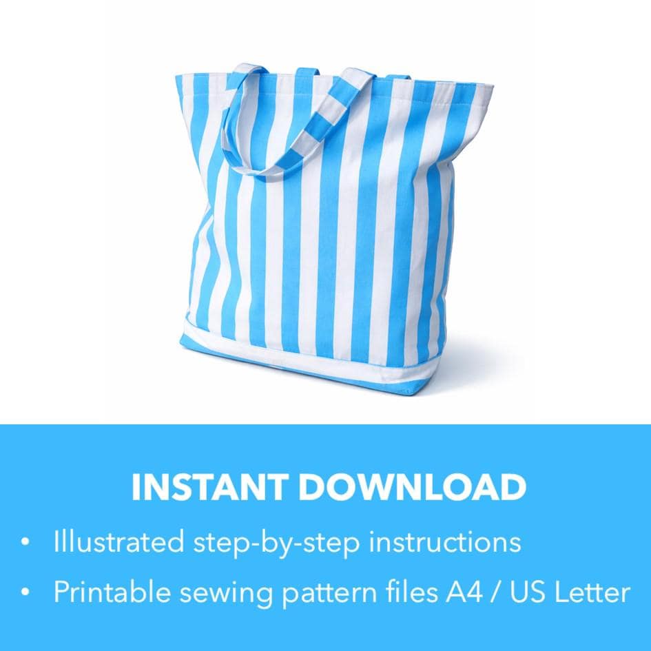 Sand and Sea Tote Bag Sewing Pattern - Etsy