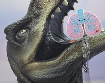 Cute Lungs Retractable Badge Reel