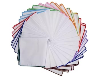 Pañuelo de bolsillo para hombre - dobladillo multicolor