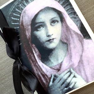 Vintage Image of Mary - journal / hardbound notebook -Religious