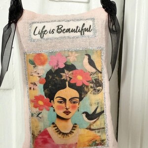 Bolsita Frida Kahlo - rellena de lavanda francesa.