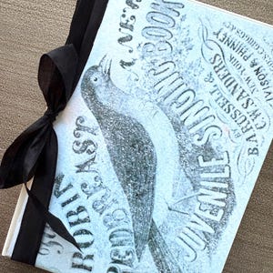 Vintage Book Cover - journal / hardbound notebook