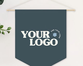Custom Logo Pennant Banner – Personalized Wall Decor with Your Custom Design