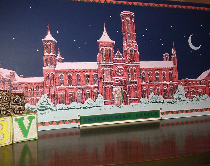 Vintage Advent Calendar Smithsonian Castle Etsy