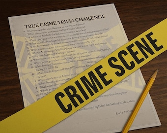 True Crime Trivia Game – Printable Murder Mystery Quiz (PDF)