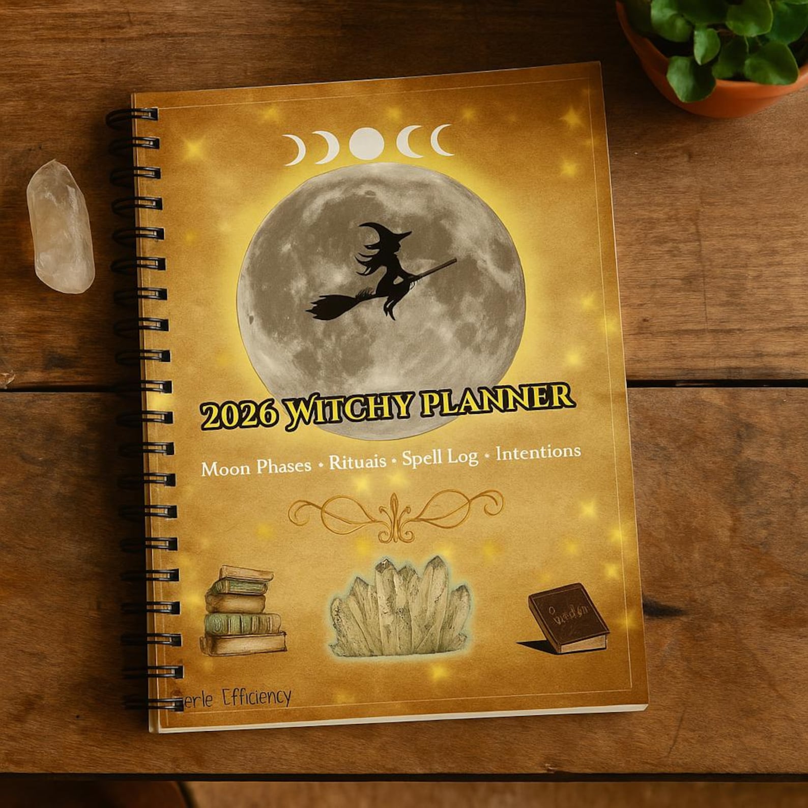 2026 Witchy Planner Printable – Spell Log, Moon Phases (instant ...