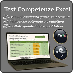 Test Excel Automatizzato per Selezione del Personale – Valutazioni Standardizzate per HR e Recruiter