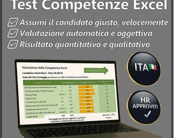 Test Excel Automatizzato per Selezione del Personale – Valutazioni Standardizzate per HR e Recruiter