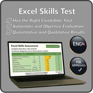 Automatyczny test rekrutacyjny Excel – standaryzowana ocena dla HR i rekruterów ENG